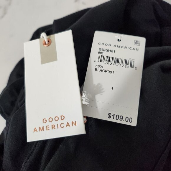 2/$50 Good American Black Sleeveless Dress Size 1 - Picture 5 of 6